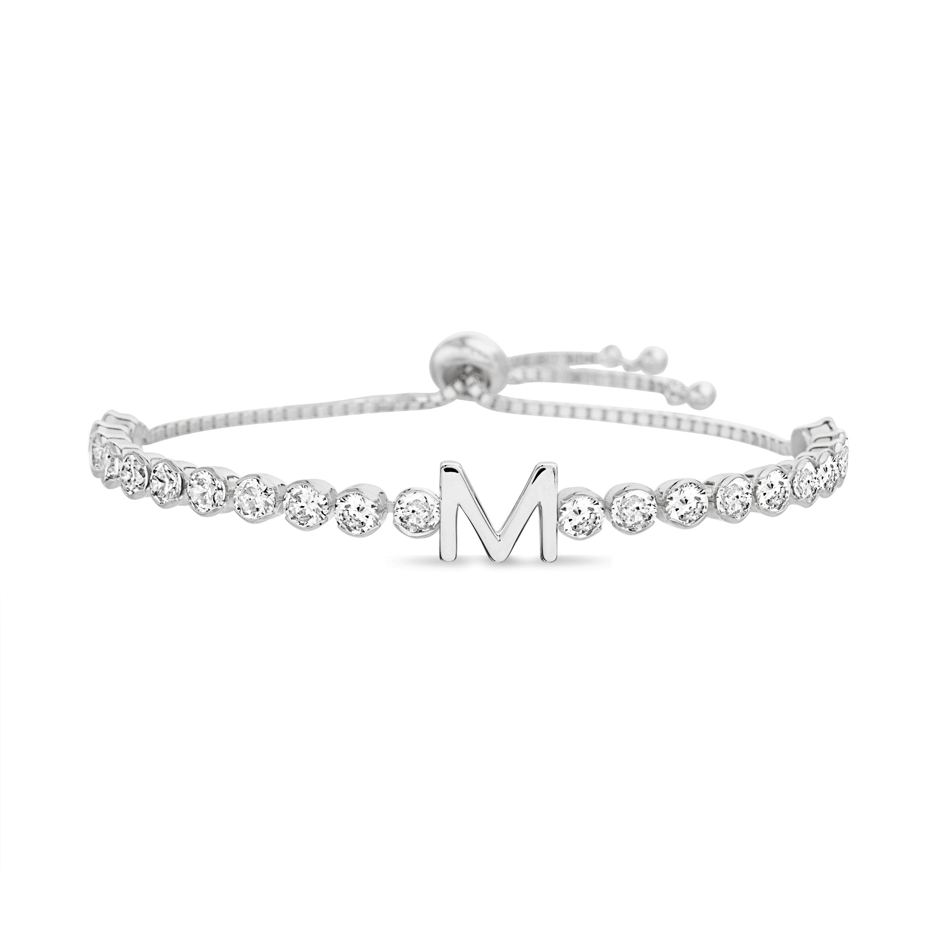 Initial Sparkle Tennis Bracelet